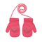 Kootud labakindad 12 cm - R-115-pink