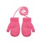 Kootud labakindad 13 cm - R-124DB-pink