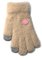 Kootud kohevad kindad 16 cm - R-197-beige