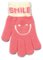 Kootud kohevad kindad 18 cm - R-205-Dpink