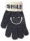 Kootud kohevad kindad 18 cm - R-205-grey