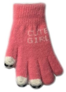 Kootud kohevad kindad 18 cm