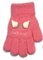 Kootud kohevad kindad - R-207-Dpink