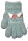 Kootud kohevad kindad - R-207-blue