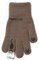 Kootud kohevad kindad 18 cm - R-210-brown