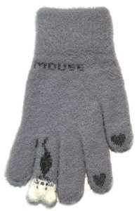 Kootud kohevad kindad 18 cm