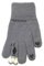 Kootud kohevad kindad 18 cm - R-210-grey