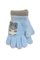Kootud kohevad kindad - R-231-blue