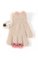 Kootud kohevad kindad 15 cm - R-232-beige