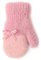 Kootud labakindad 14 cm - R-235DB-pink