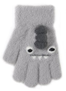 Kootud kohevad kindad 15 cm