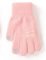 Kootud kohevad kindad - R-269-Lpink