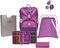 Seljakott ErgoFlex Easy Purple Dots koos sisuga - 8509-151